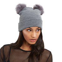 Double Ball Pom Beanie