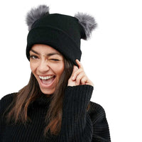 Double Ball Pom Beanie