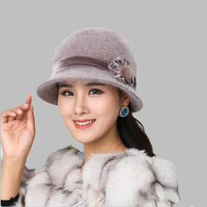Rabbit Fur Fedora Hat