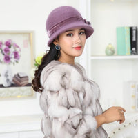Rabbit Fur Fedora Hat