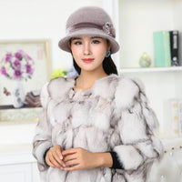 Rabbit Fur Fedora Hat