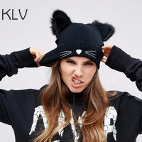 SPECKLED CUFFED POM BEANIE