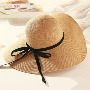 Raffia Wide Brim Straw Hat
