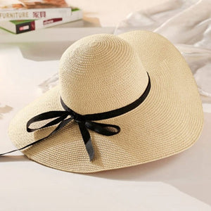 Raffia Wide Brim Straw Hat