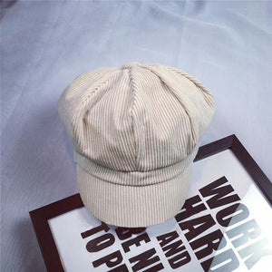 Corduroy Octagonal Hat