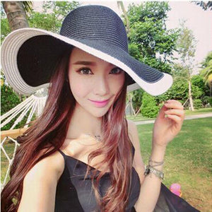 Large Brimmed Straw Sun Hat