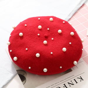 Wool Pearl Beret