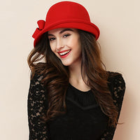 Asymmetric Bowknot Cowboy Hat