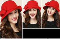 Asymmetric Bowknot Cowboy Hat
