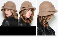 Asymmetric Bowknot Cowboy Hat