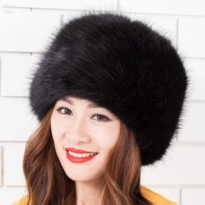Faux Fox Fur Cossack Hat