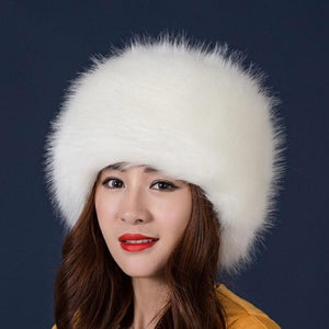 Faux Fox Fur Cossack Hat