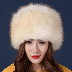 Faux Fox Fur Cossack Hat