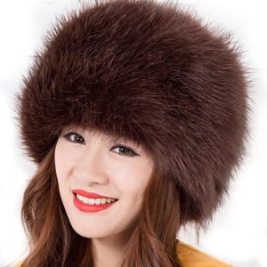 Faux Fox Fur Cossack Hat