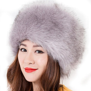 Faux Fox Fur Cossack Hat
