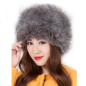 Faux Fox Fur Cossack Hat