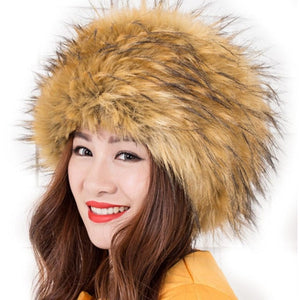 Faux Fox Fur Cossack Hat