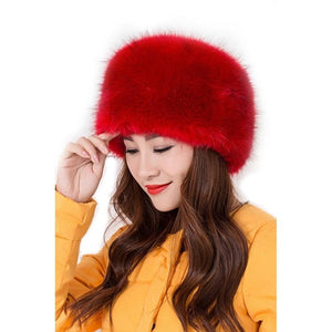 Faux Fox Fur Cossack Hat