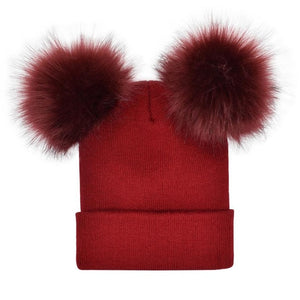 Double Ball Pom Beanie